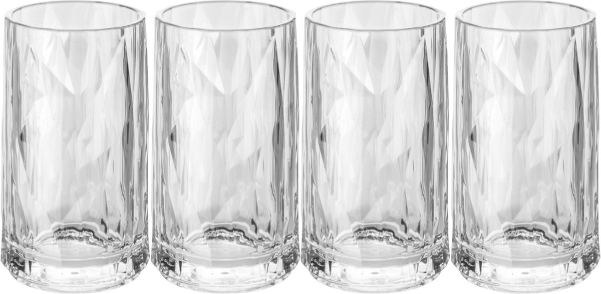 Shotglas, Set van 4, Organic, Transparant - Koziol | Club No. 7