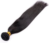 Silky Straight #1B (Natural Black) - 12inch - Virgin Human Hair