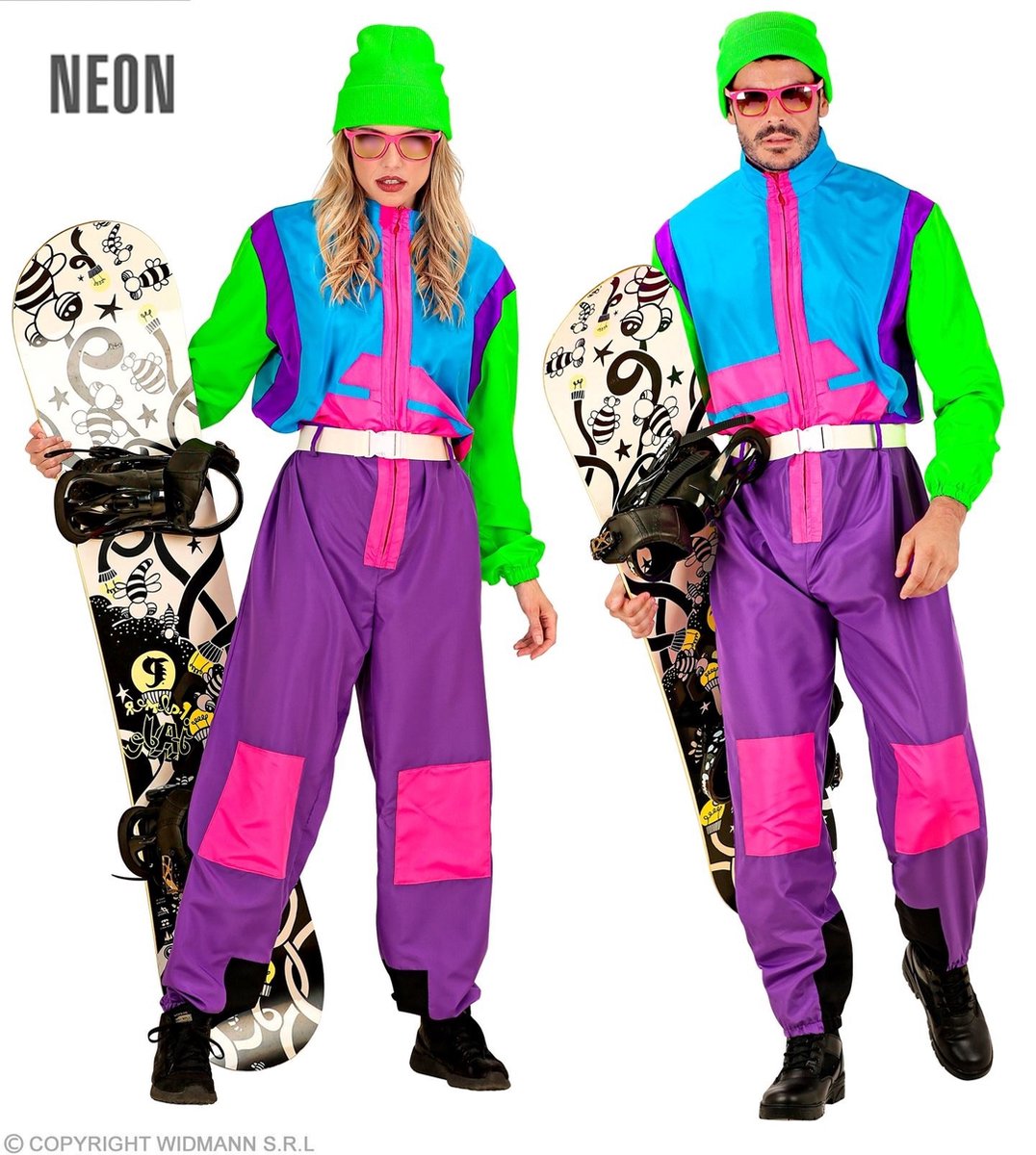 Retro snowboarder kostuum Otto
