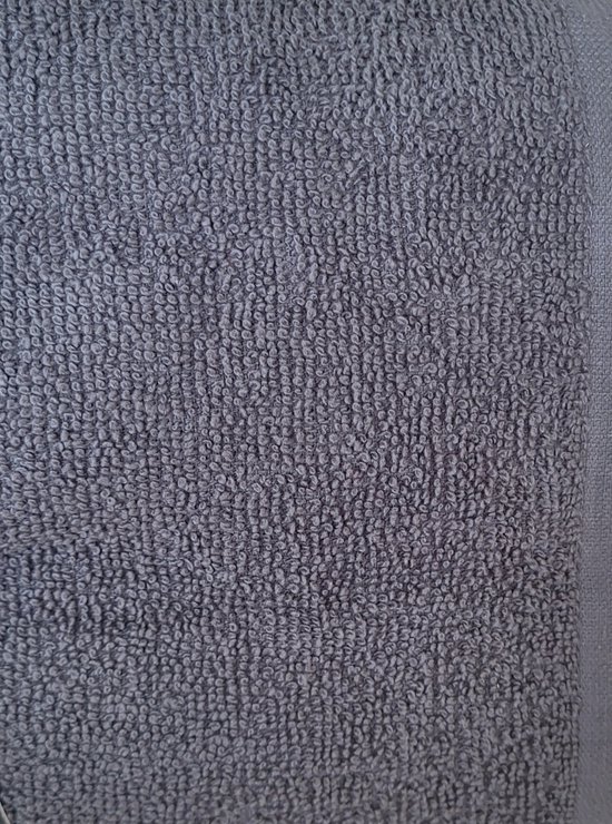 Kussenbeschermer Tuinstoelhoes 60x130 cm - Grijs - Donkergrijze badstof handdoek voor tuinstoel - grijze tuinstoelhanddoek - stoelhoes