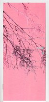 Deursticker Bloemen - Takken - Zomer - 90x235 cm - Deurposter