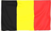 BRUBAKER Hijsvlag België vlag 150 x 90 cm banner met oogjes om te hijsen
