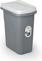 Afvalbak - 'Home Eco System' - afvalscheiding - Prullenbak - Afvalbakje - 15 Liter - Wit