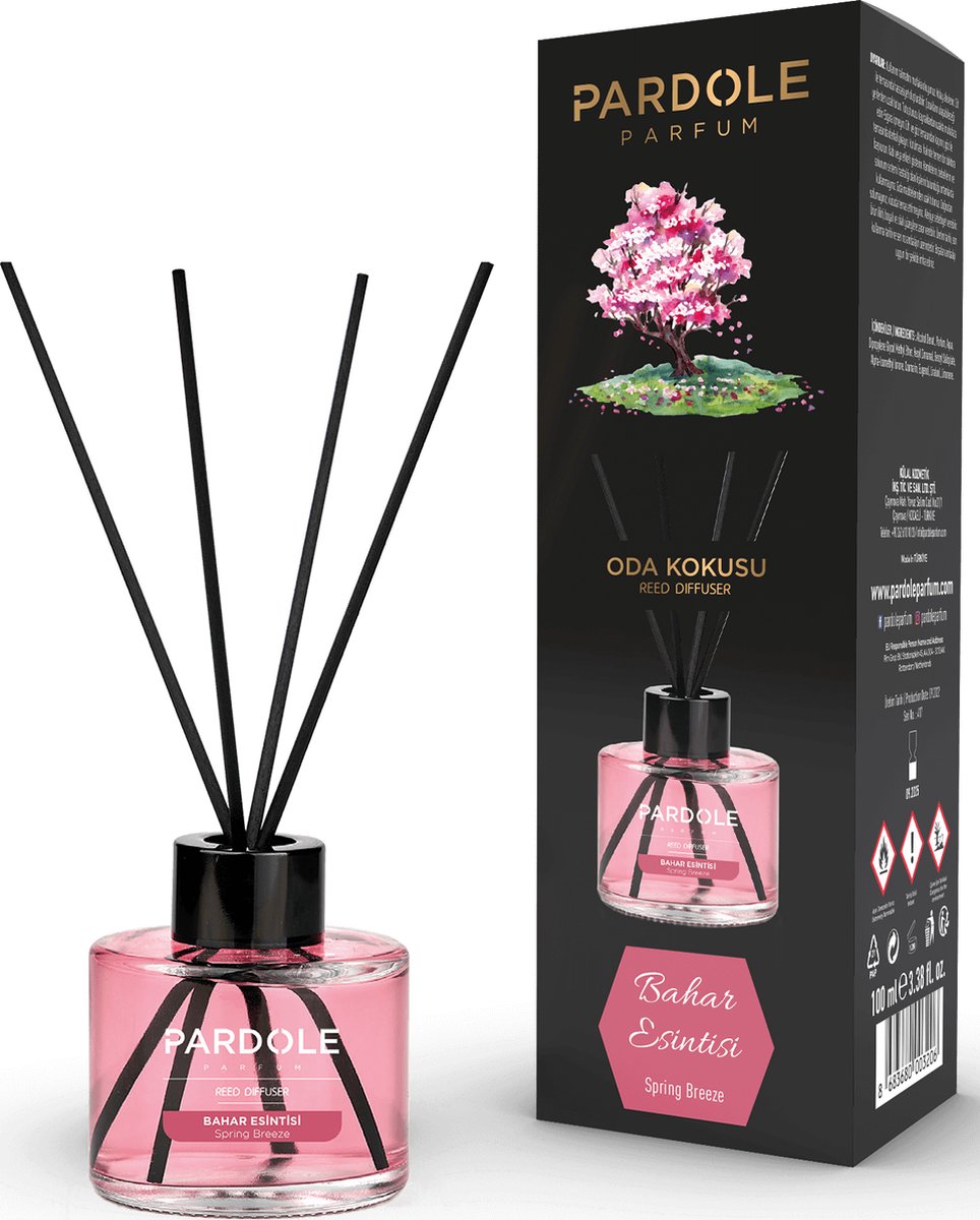 Pardole Spring Breeze Geurstokjes - Huisparfum - Huisgeur 145ML