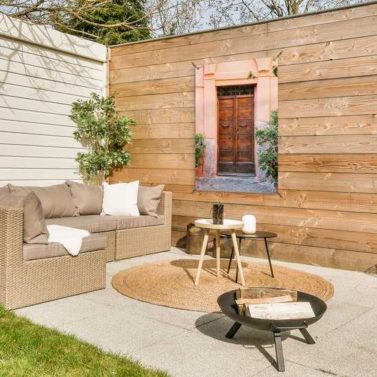 Porte - Bois - Plantes - Vert