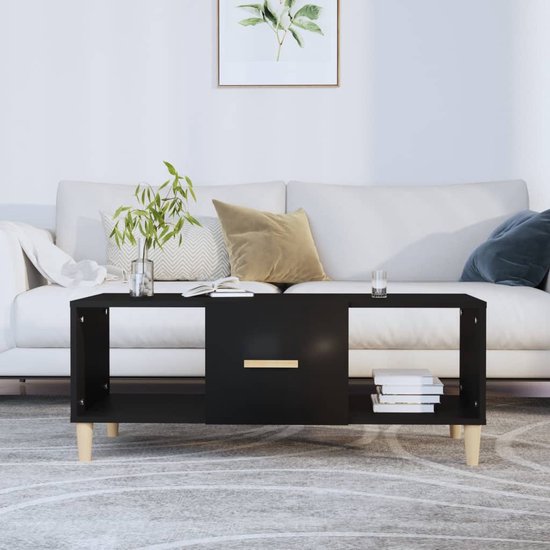 vidaXL Salontafel 85x55x31 cm MDF hoogglans grijs | Leen Bakker