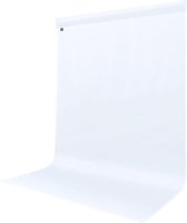 Foto achter wit, 2 x 3 m, fotodoek, doek, achter grond, polyester, opvouwbaar voor fotografie, modefotografie, video-opname en televisie (klemklemmen niet inbegrepen)