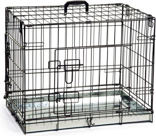 Beeztees Hondenbench 62x44x49 cm zwart