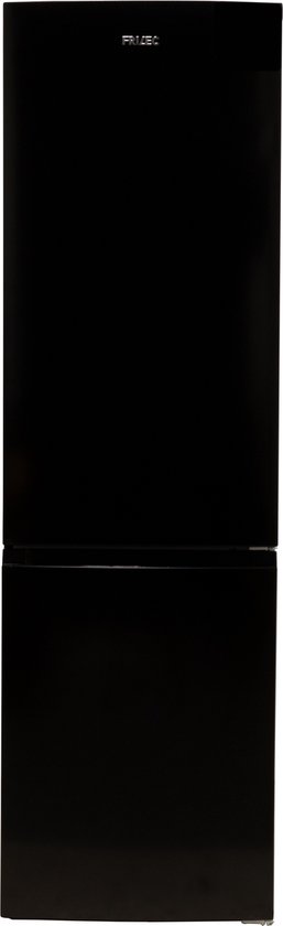 Frilec koelvriescombinatie 253L No Frost energie D zwart, 182L koel, 71L vries, LED verlichting, stil 39 dB