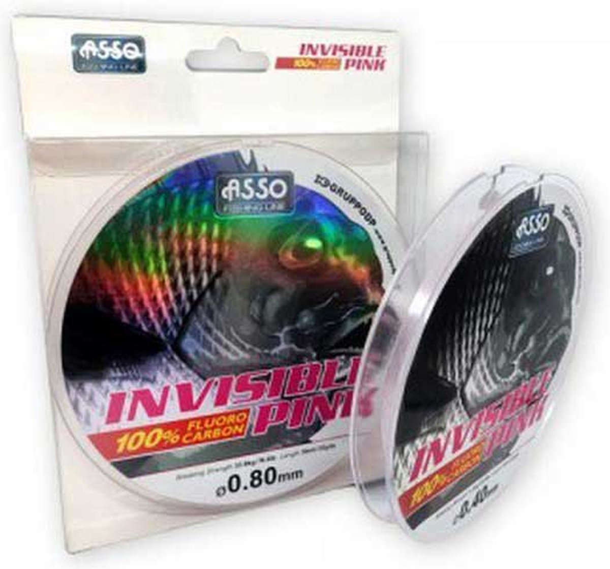 Asso Invisible 30 M Flurocarbon Transparant 0.800 mm