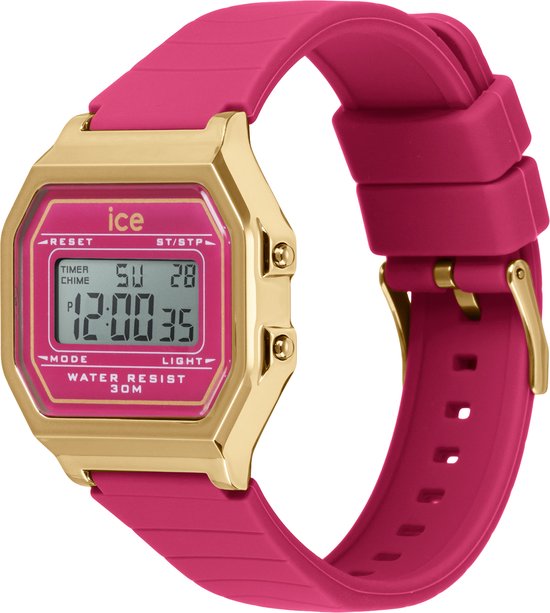 Ice Watch ICE digit retro - Raspberry sorbet 022050 Horloge - Siliconen - Roze - Ø 33 mm