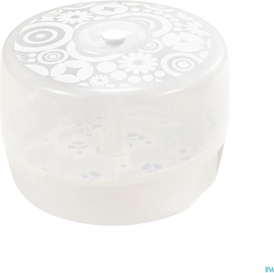 Alecto BW-04 Magnetronsterilisator Voor Maximaal 4 Babyflessen Van 150 Ml Melkpompen Potten Bekers En Bestek Levering Incl Flessentang