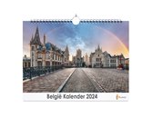 Huurdies - België Kalender - Jaarkalender 2024 - 35x24 - 300gms