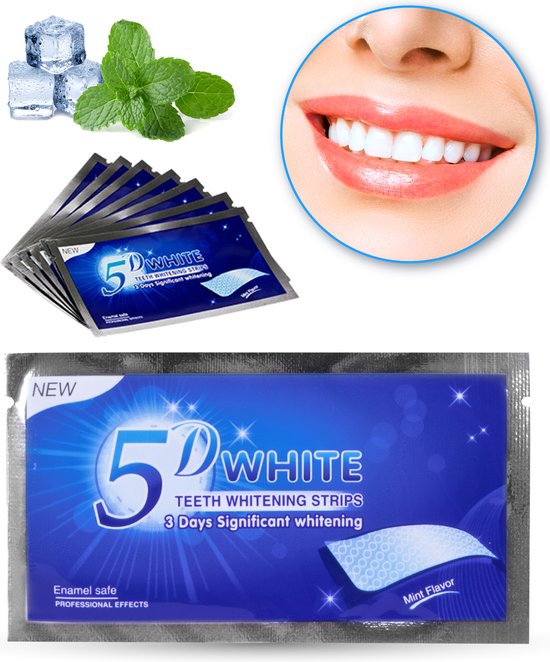 Nuvance - Teeth Whitening Strips - Tanden Bleekstrips - Tandenbleekset - Tanden Bleken met 0% Peroxide - Witte Tanden - 7 Strips