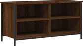 vidaXL - Tv-meubel - 100x40x50 - cm - bewerkt - hout - bruin - eikenkleur