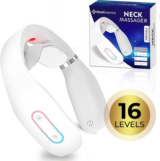 MostEssential 5-in-1 Nekmassage Apparaat - PRO Edition - Nekmassage - Massagekussen - Massage apparaat- Infrarood - 5 Massages & 16 Levels