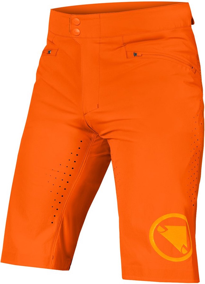 Endura Singletrack Lite Short Fit Korte Broek Oranje S Man