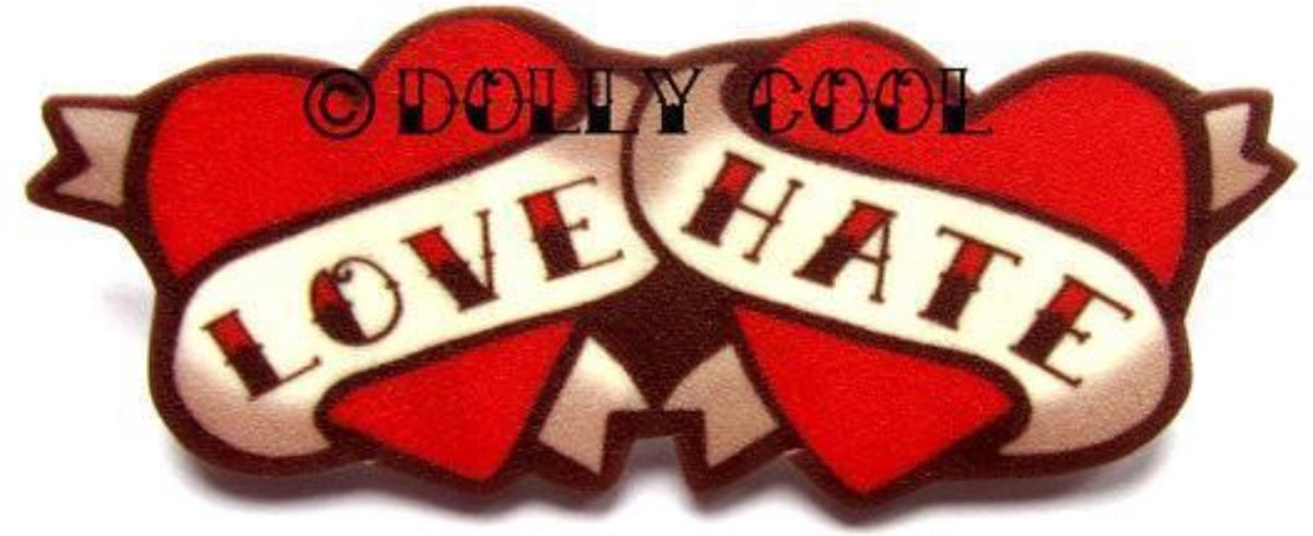 Dolly Cool - Love/Hate - broche