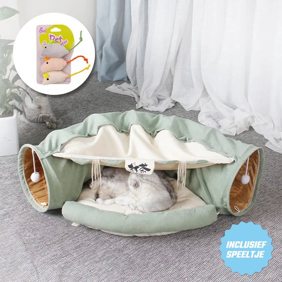 Kattentunnel - Tunnel Kat - Kattenmand - Kattenhuis - Speel Tunnel Kat - Premium cadeau geven