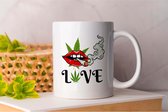 Mok Love - Sweet - Green - Groen - Blunt - Happy - Relax - Good Vipes - High - 4:20 - 420 - Mary jane - Chill Out - Roll - Smoke.