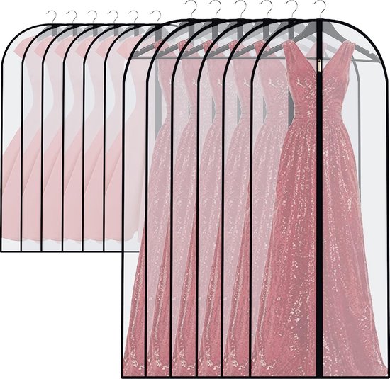 Clothes Cover Bags Set van 12 (60 x 100 cm/6 stuks + 60 x 153 cm/6