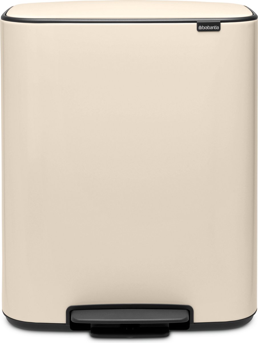 Goedkoopste Brabantia Bo Prullenbak - 60 liter - Soft Beige