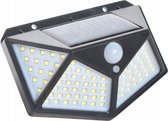 Solar Wandlamp - Solar Buitenlamp - Bewegingssensor - 100 LED - Waterdicht - Solarlamp - Tuinverlichting - Buitenverlichting op Zonne-energie met sensor