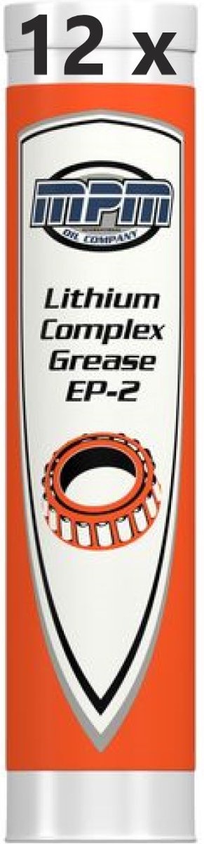 Vetpatroon Met MPM Lithium Complex Grease Ep2 Smeervet - 12 stuks