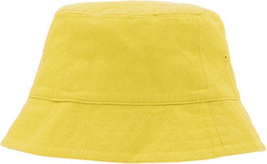 Fairtrade Bucket Hat 100% Katoen Yellow - S/M
