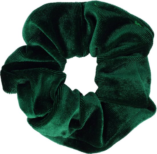 Scrunchie Haarelastiek Velvet Groen Haar Krinkel Elastiek