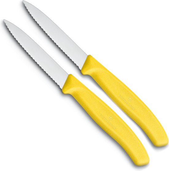 Foto: Victorinox swiss classic schilmesset 2 stuks kartel geel