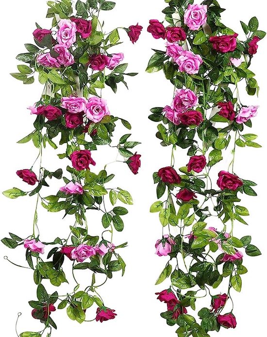 Kunstkersenbloesem bloem wijnstok decoratie voor bruiloft decor, roze bloemen wanddecoratie - België