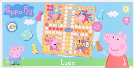 Ludo Peppa Pig Bordspel - Assorti - 2 tot 4 Spelers - 33 x 33 cm