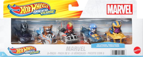 Hot Wheels Racer Verse Marvel 5-Pack van Hot Wheels — afbeelding 2