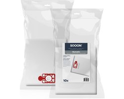 SQOON® Stofzuigerzakken geschikt voor Numatic NVM-1CH Henry/Hetty/James - Model 604015 - 10 stuks