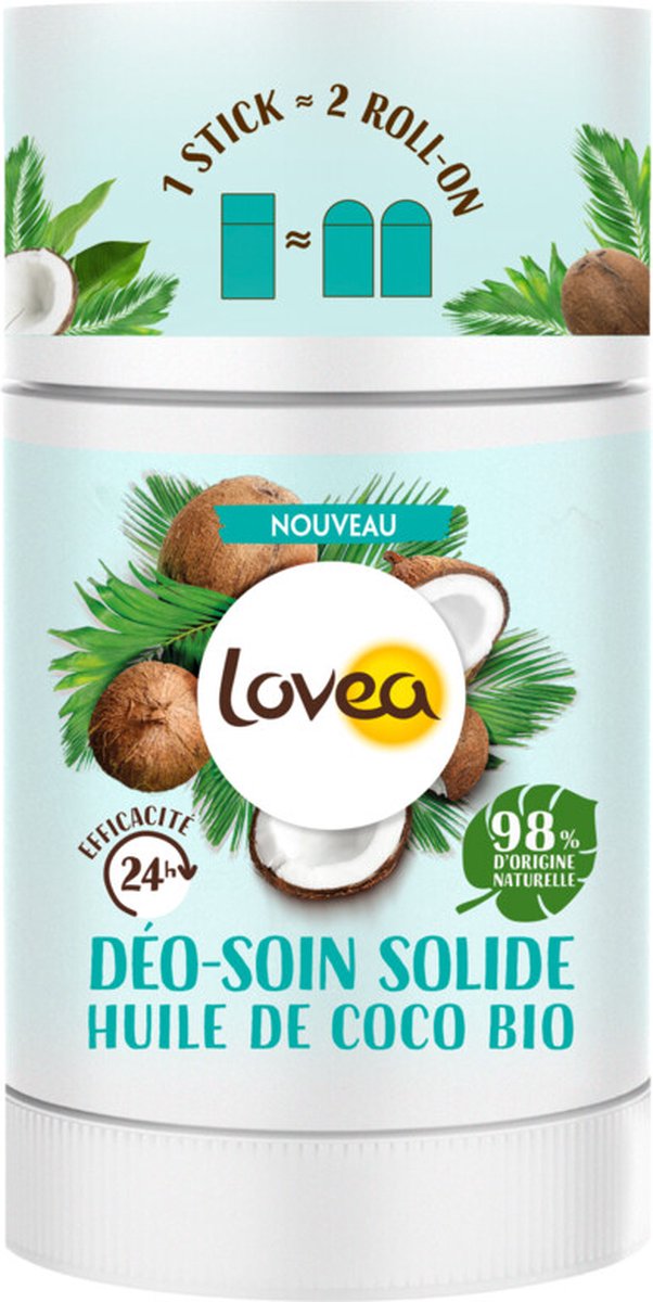 Goedkoopste Lovea Solid Deodorant Organic Coconut Oil 50 gr