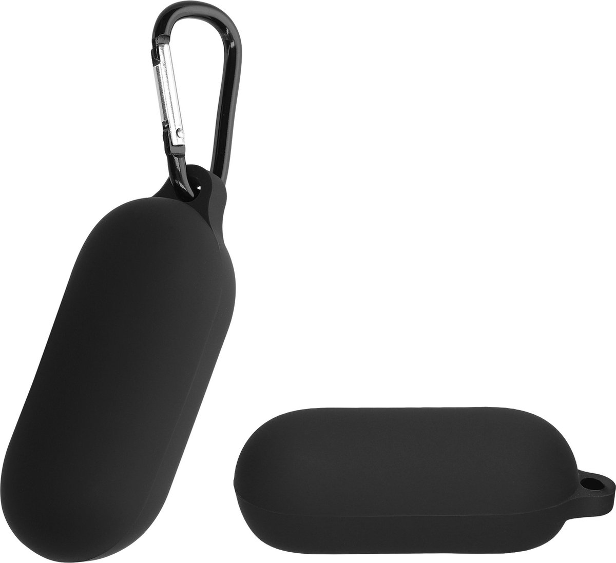 kwmobile Hoes geschikt voor Sony WF-C700N - Siliconen cover voor oordopjes in zwart
