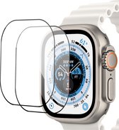 2x Geschikt voor Apple Watch Ultra / Ultra 2 49mm Screenprotector - Beschermglas Folie Geschikt voor Apple Watch Ultra / Ultra 2 49mm