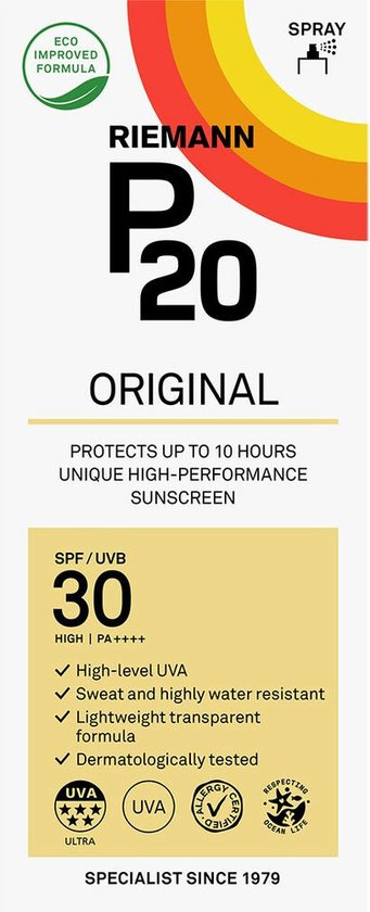 P20 Original SPF 30 - Zonnebrand Spray - Factor 30 - 175 ml