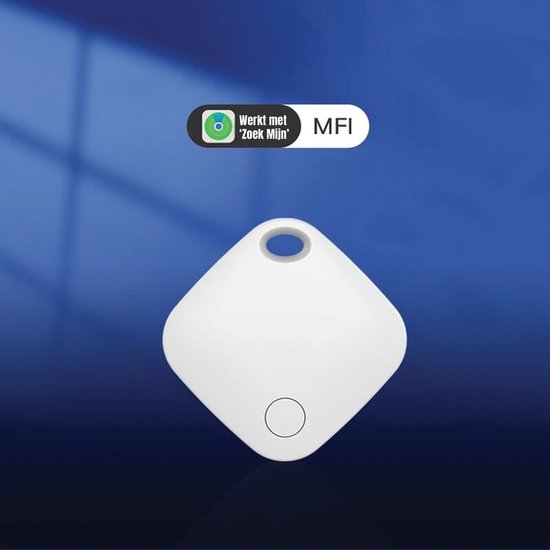 AFINTEK Smart Tag Draadloze Bluetooth GPS Tracker - Zonder Abonnement - Werkt Wereldwijd - Find My iPhone - Wit