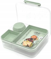 Lunchbox - Broodtrommel inclusief sausbeker - 3 compartimenten - Saladebox - Brooddoos met yoghurtpotje