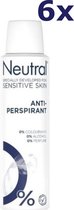 Bol.com Neutral Deodorant spray Sensitive Skin - 6 x 150 ml - Voordeelverpakking aanbieding