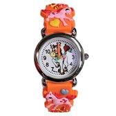 Fako® - Kinderhorloge - 3D - Eenhoorn Jolly - Oranje