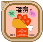 Tommie the Cat - kattenvoer natvoer - kitten verse paté kip - voordeel verpakking - 19 stuks - 85 gram per stuk - zonder suiker en graanvrij