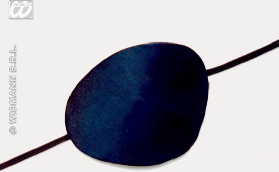 Widmann - Ooglapjes Piraat, Satijn - Zwart - Carnavalskleding - Verkleedkleding