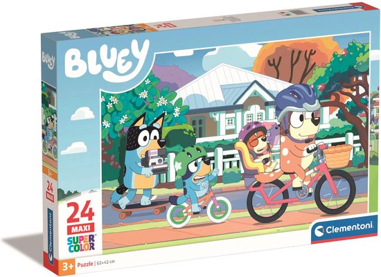 Clementoni Puzzles pour enfants - Bluey 24 pièces, Maxi Puzzle, 3+