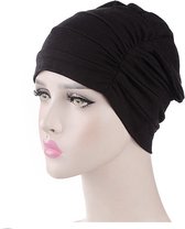 Cabantis Hijab Beanie - Hoofddeksel - Islamitisch - Tulband - Muts - Chemo - Zwart