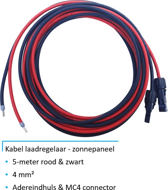 5 Jaar Garantie - Bluetooth Set Flexibel Zonnepaneel 220Wp Caravan, Camper, Boot, Tent - MPPT Victron Energy laadregelaar 75/15 - Zonnepaneel Compleet Pakket - Kabel met connectoren - Plug-Play set schematische tekening en handleiding-Monokristallijn van Vimotech — afbeelding 4