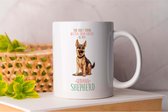 Mok The only thing better than coffee is my German Shepherd - Pets - honden - liefde - cute - love - dogs - dog mom - dog dad- cadeau - huisdieren