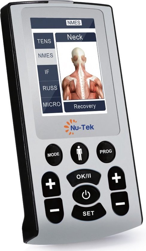 Grijs Nu-Tek TENS Combo elektrotherapie-apparaat